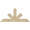 Ekena Millwork Saratoga Rough Sawn Timber Gable Bracket, Douglas Fir, 60"W x 27"H x 2"D x 6"F, 11/12 Pitch GBW060X27X0206SAR00RDF - alternate 1